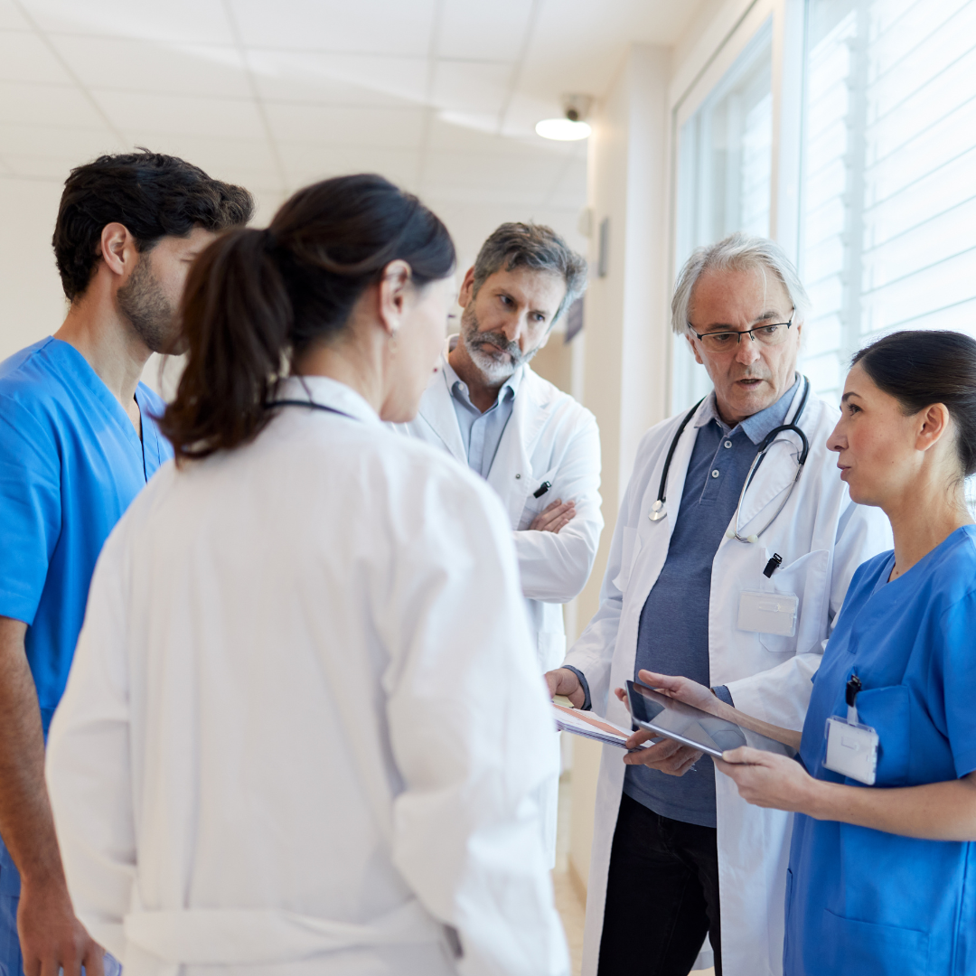Doctors talking